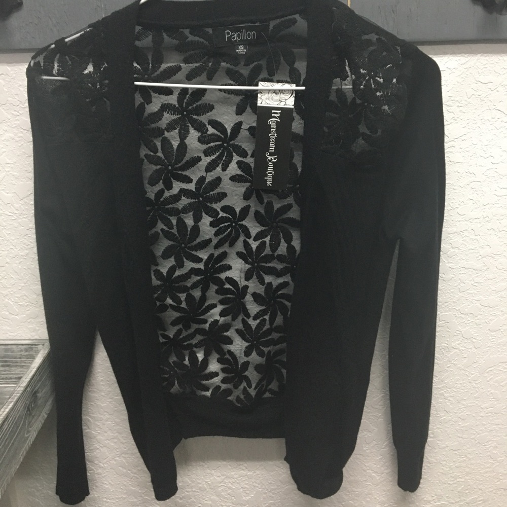 NWT black cardigan